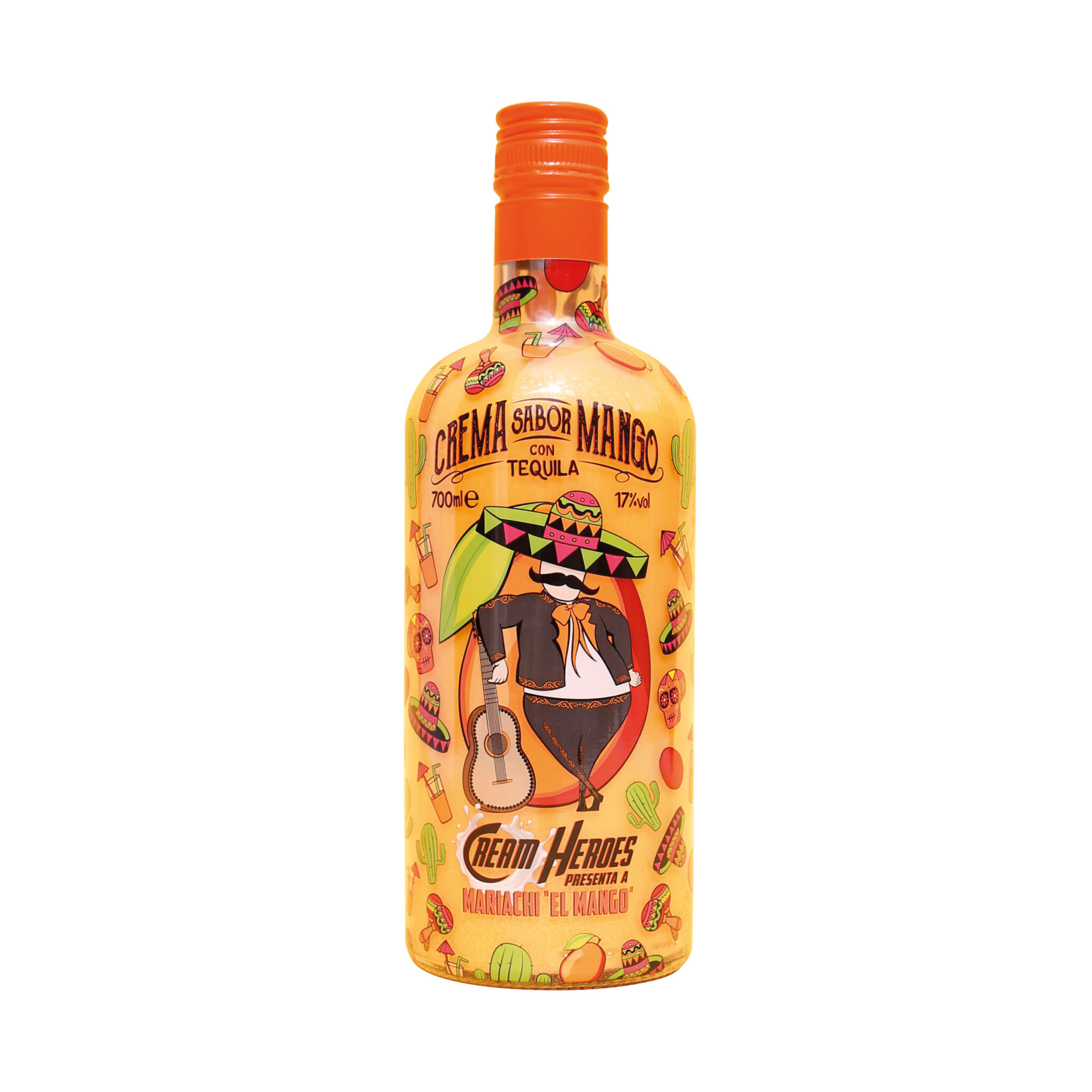 Crema sabor Mango con Tequila Mango Mariachi 70 cl. DMB